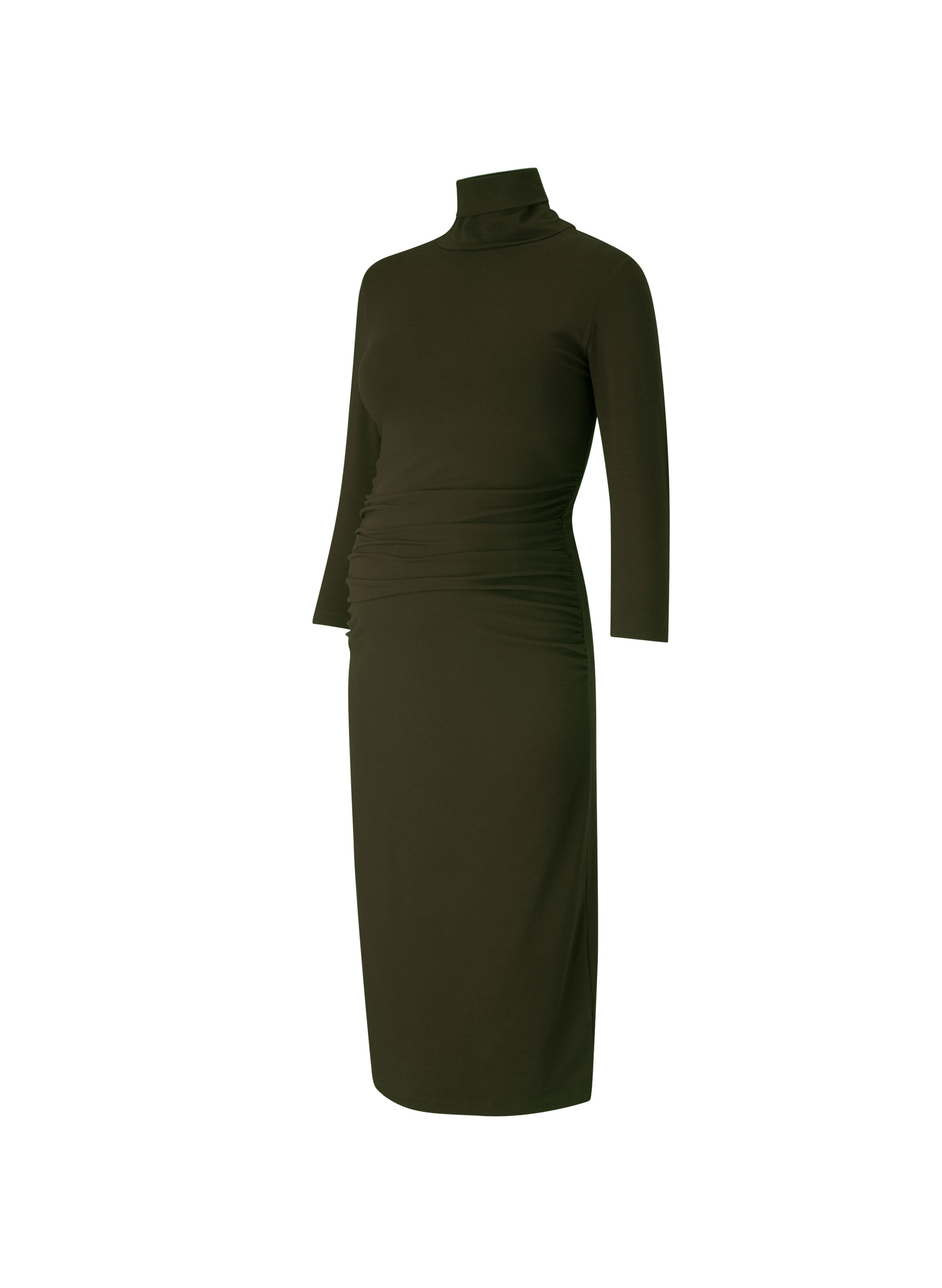 RENT - Grayson Maternity Dress - Deep Khaki