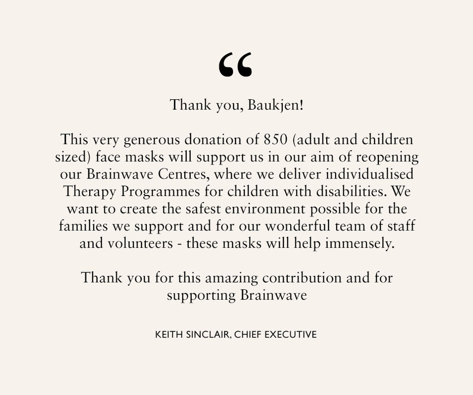 #Masks4all - Masks donated to Brainwave