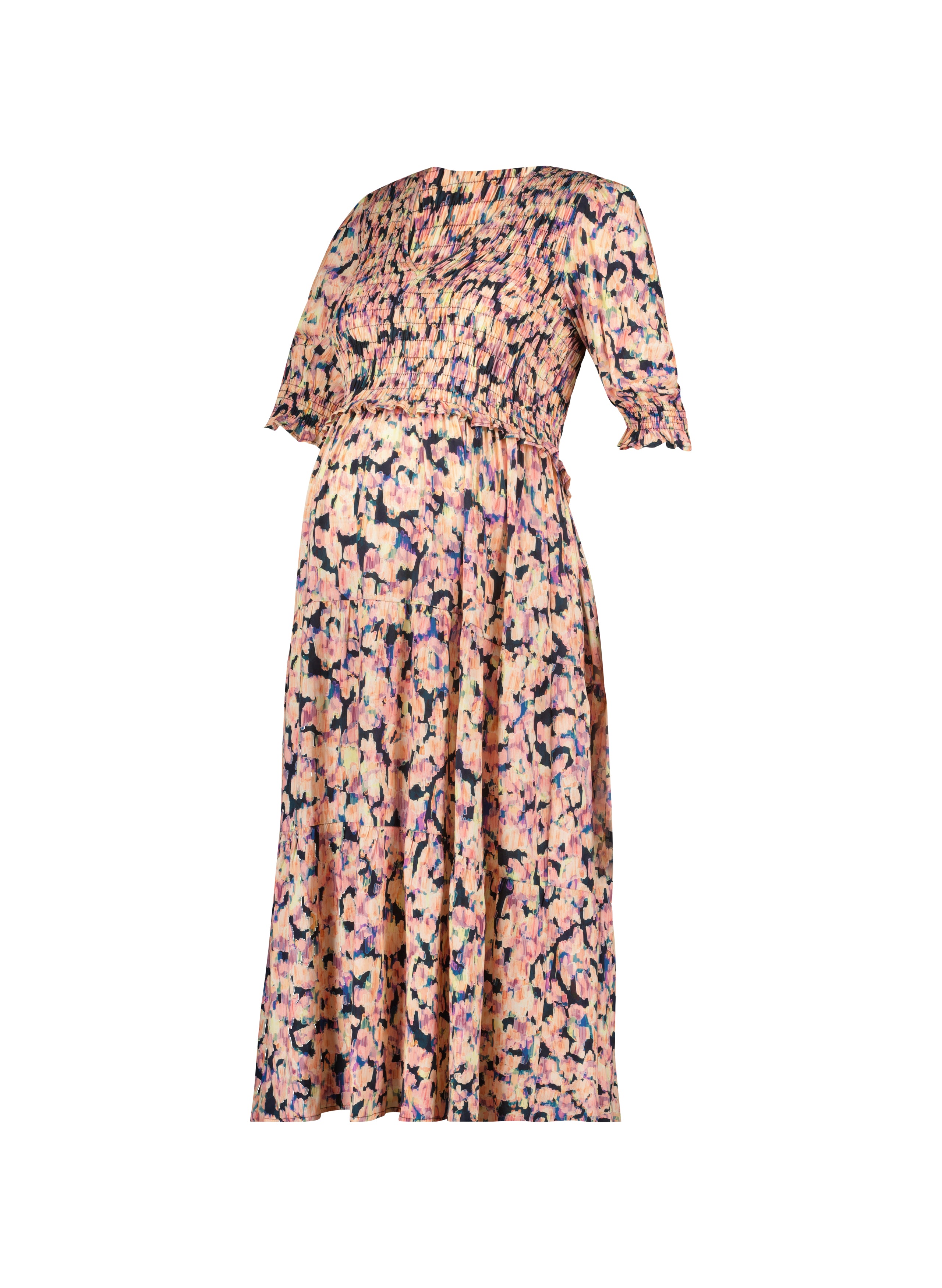 strapless open back dress Pre-Loved Meredith Maternity Dress - Pink Blur