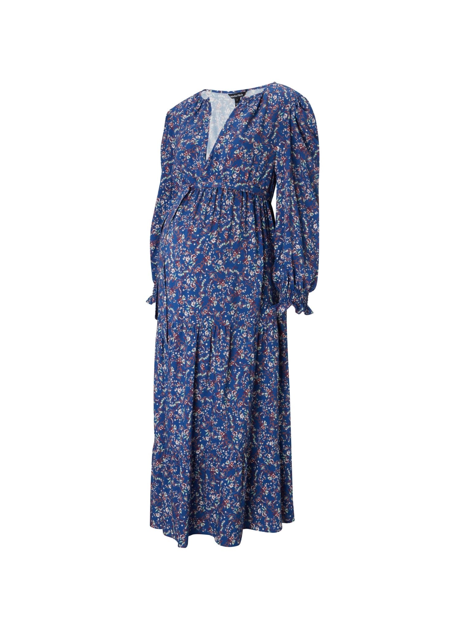 princess polly baby blue dress Kathleen Nursing Midi Dress (Oyster Blue)
