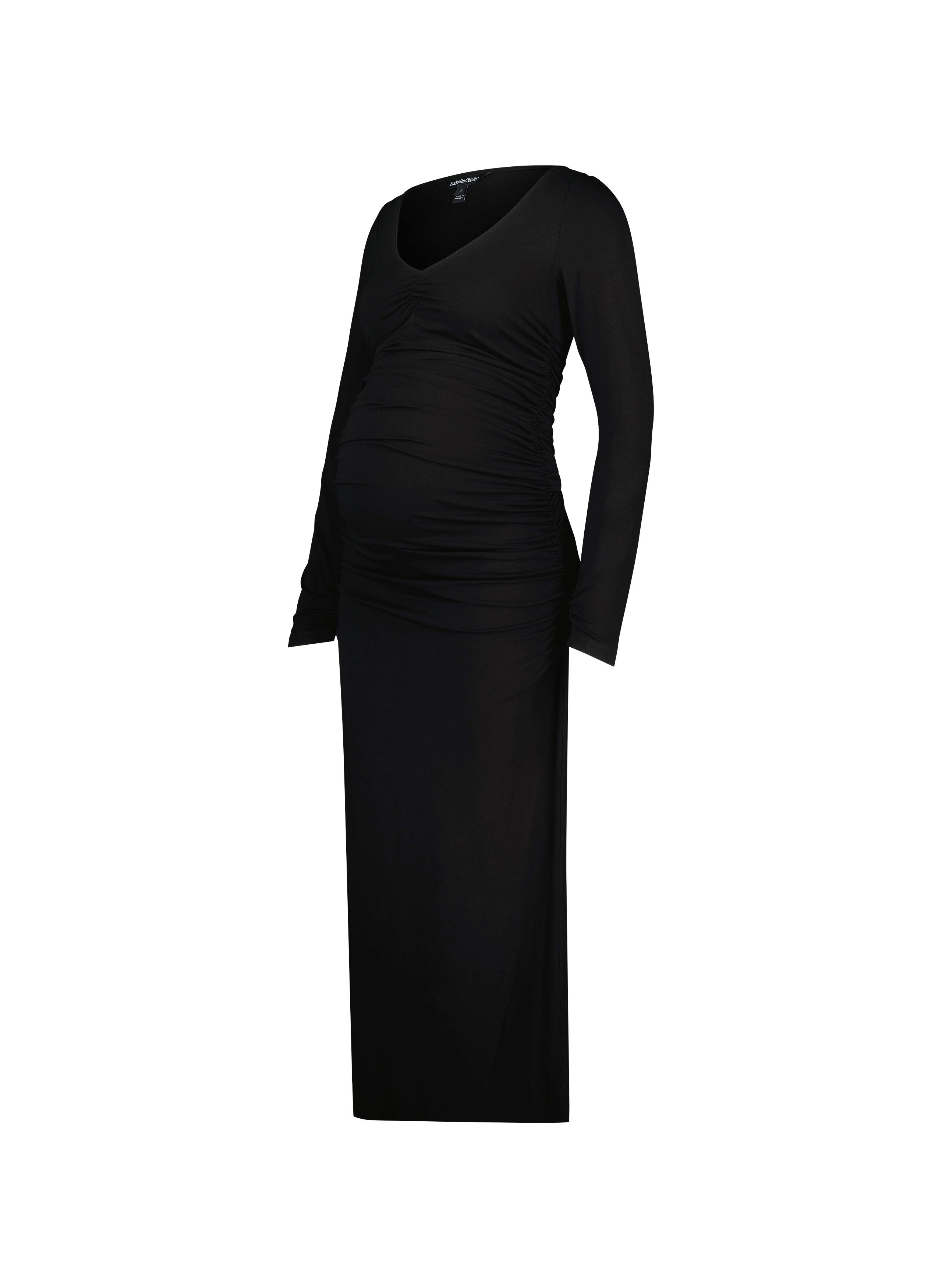 Hyacinth Maternity Dress - Caviar Black | Isabella Oliver Isabella Oliver UK Hyacinth Maternity Dress - Caviar Black | Isabella Oliver Isabella Oliver UK