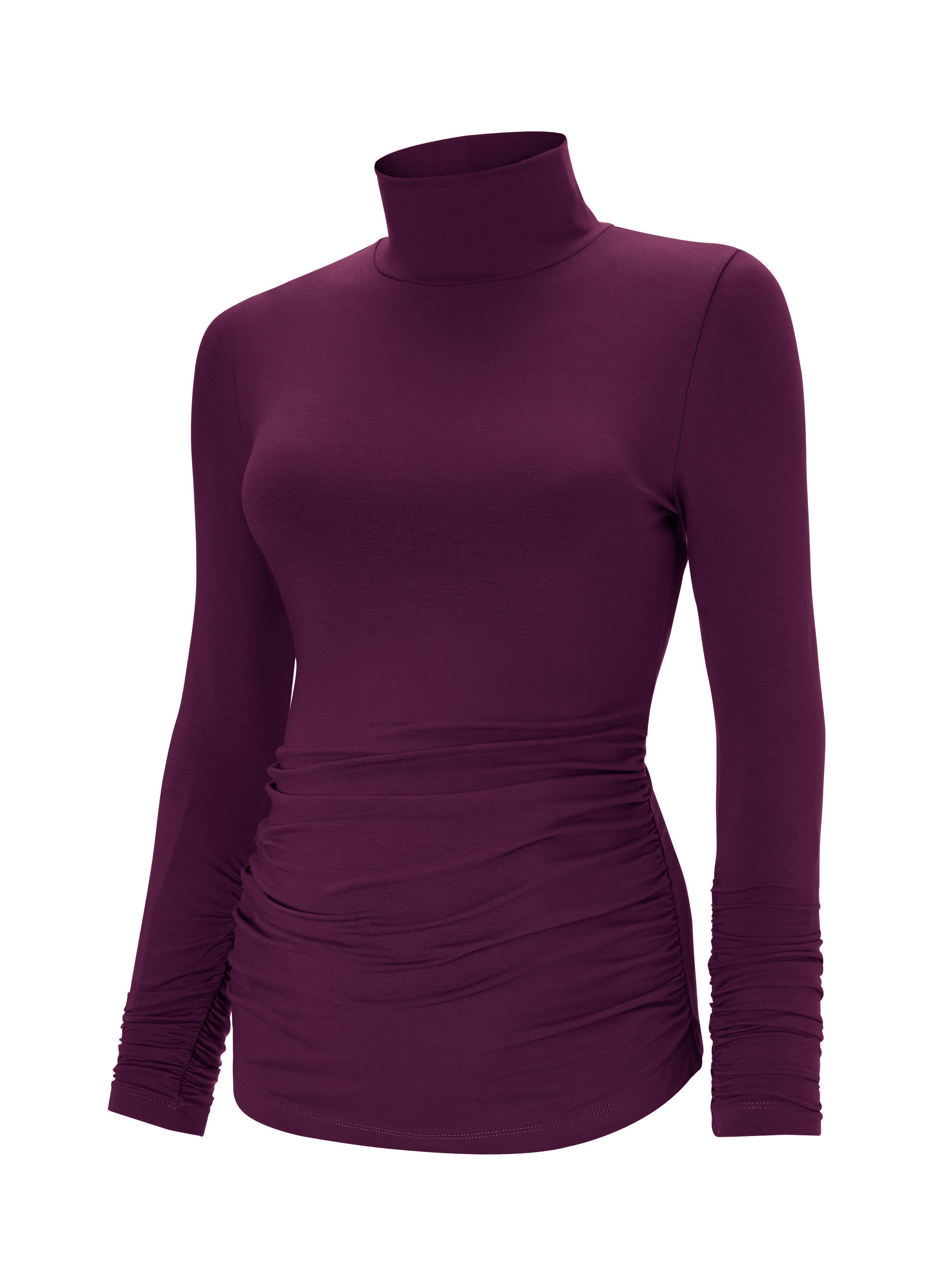 The Maternity Turtleneck with LENZING™ ECOVERO™ Dark Cherry