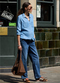 Organic Cotton Maternity Wide Leg Jeans
