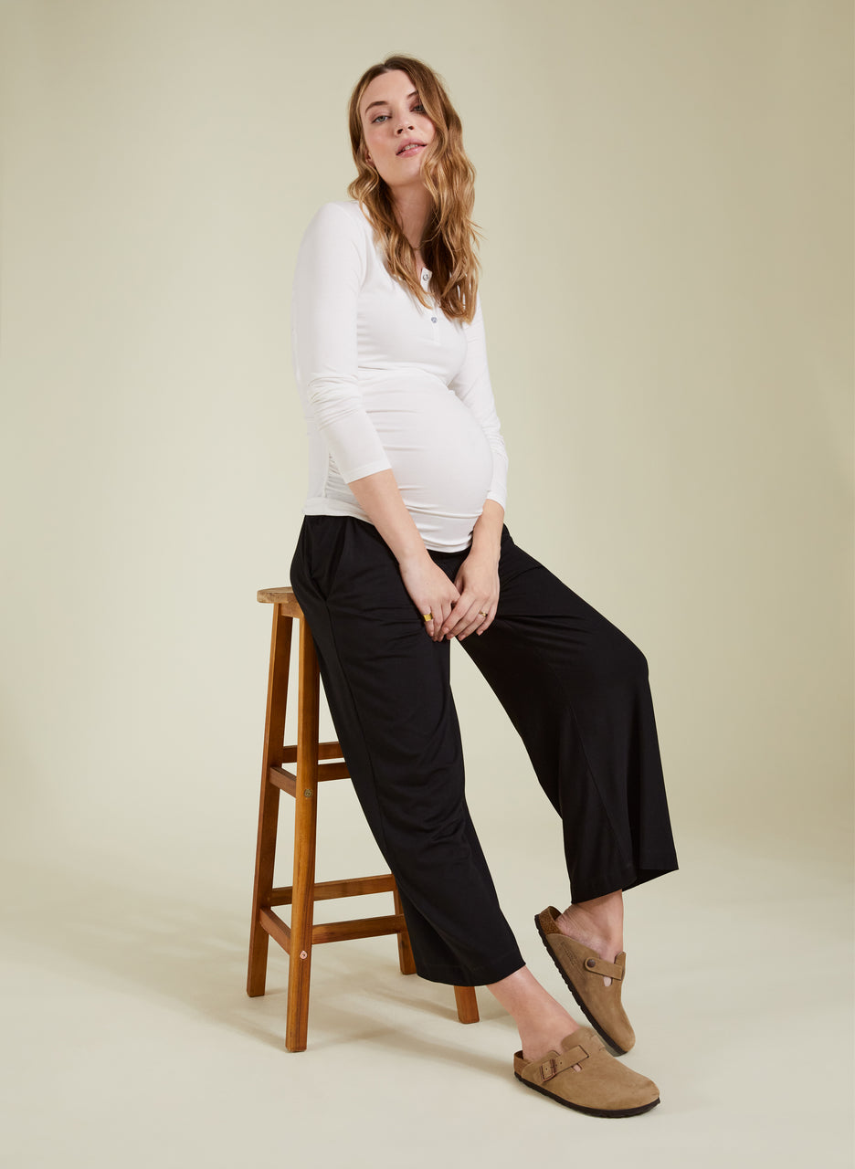 The Essentials Henley Maternity Top 