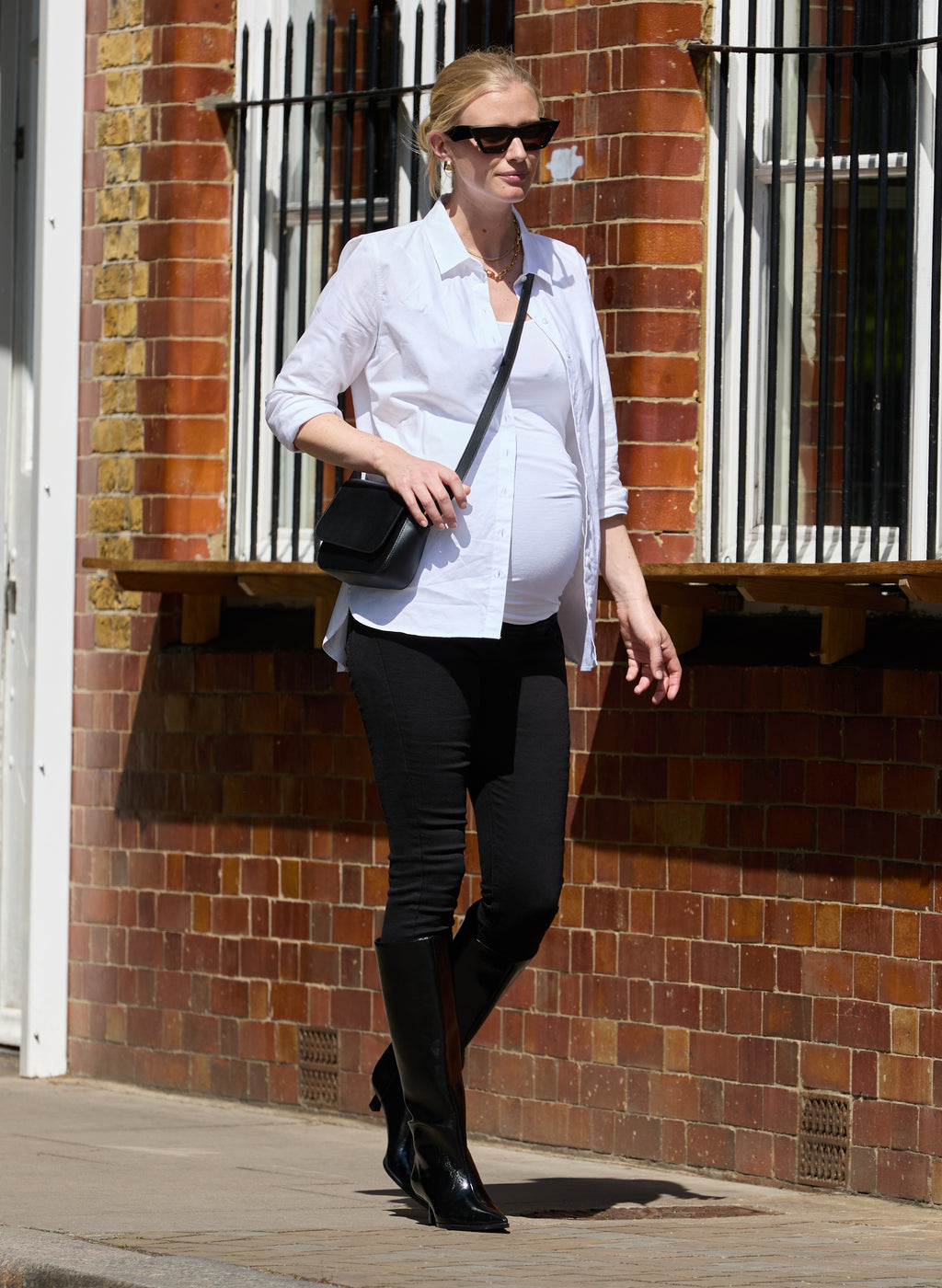 Stretch Organic Cotton Maternity Skinny Jeans