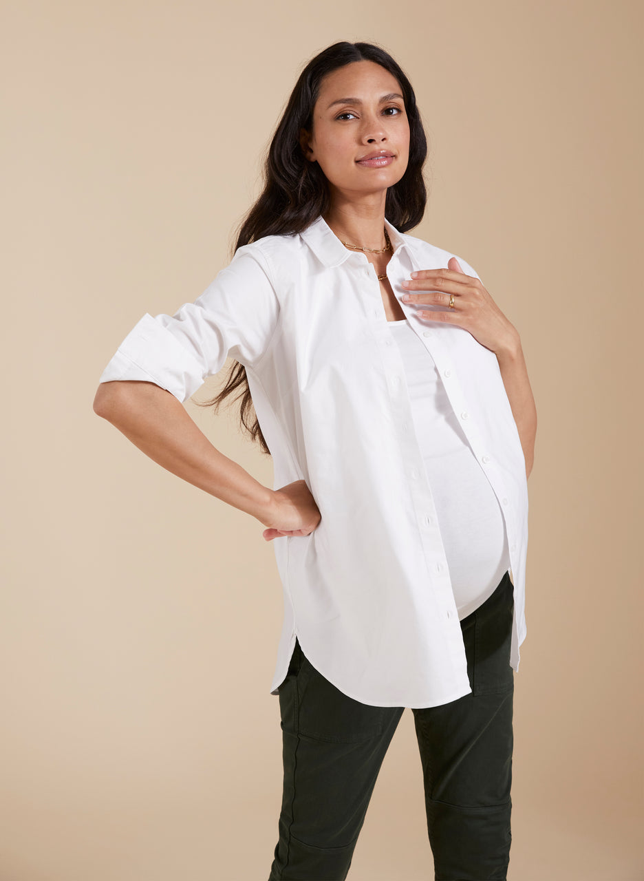 The Essentials Organic Cotton Maternity Shirt