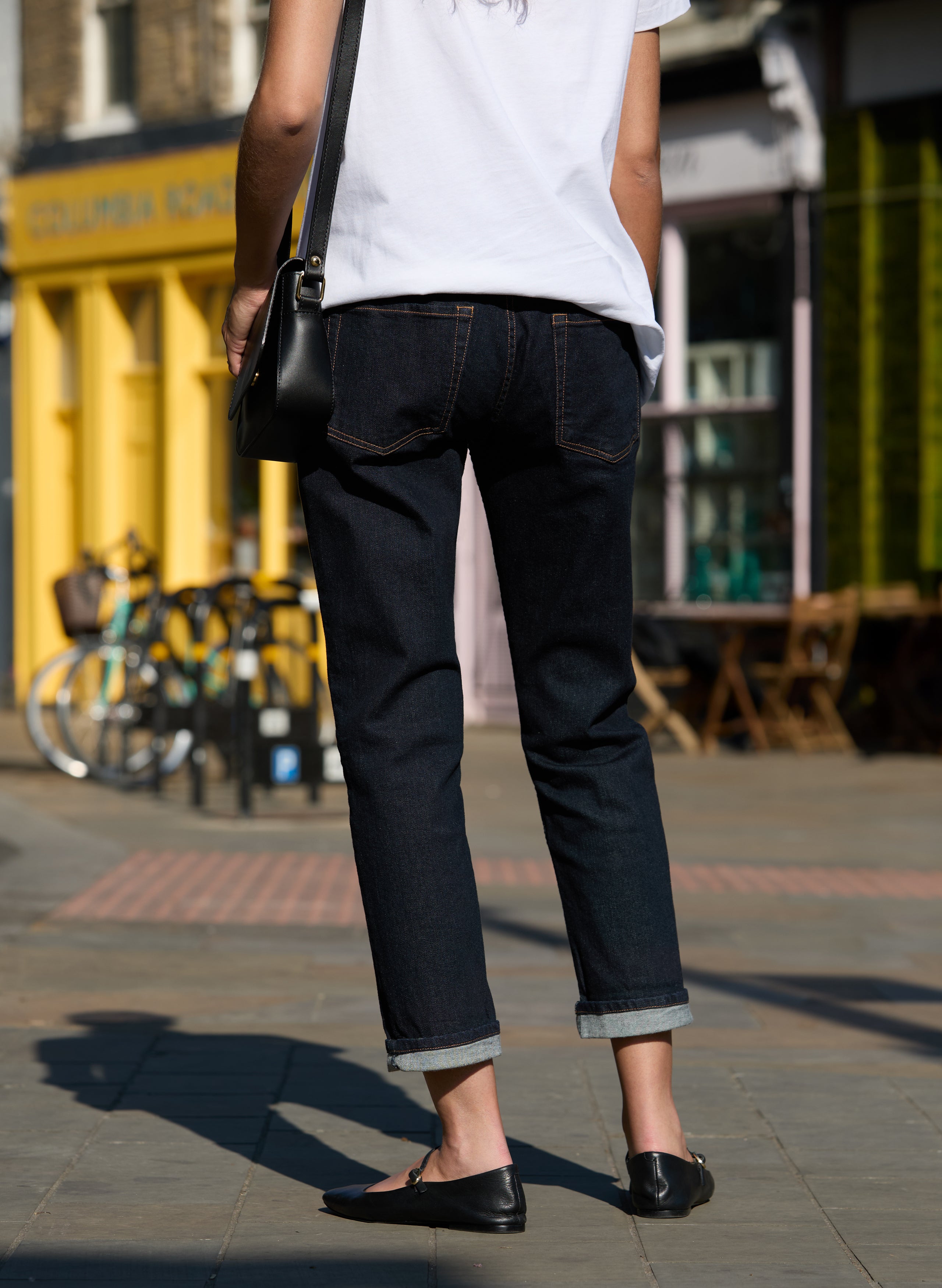 Over the Bump Organic Cotton Maternity Boyfriend Jeans