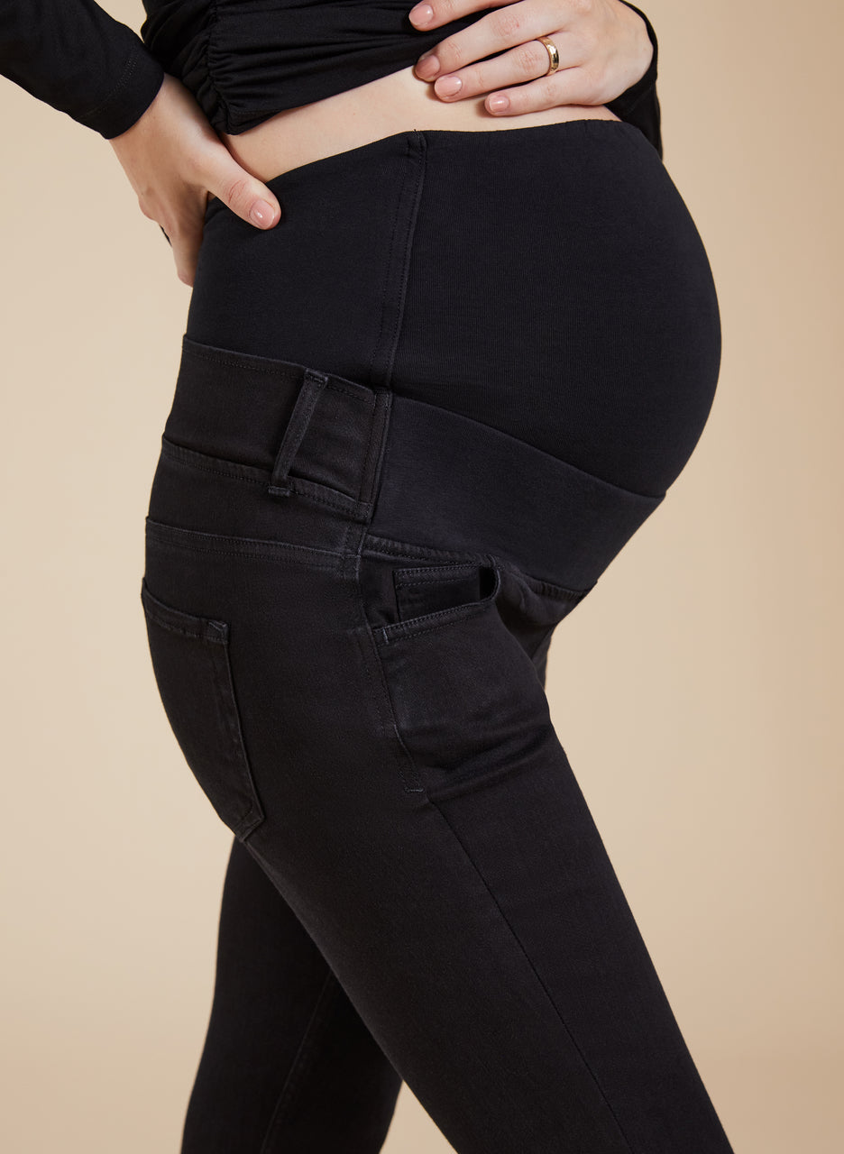 Stretch Organic Cotton Maternity Skinny Jeans