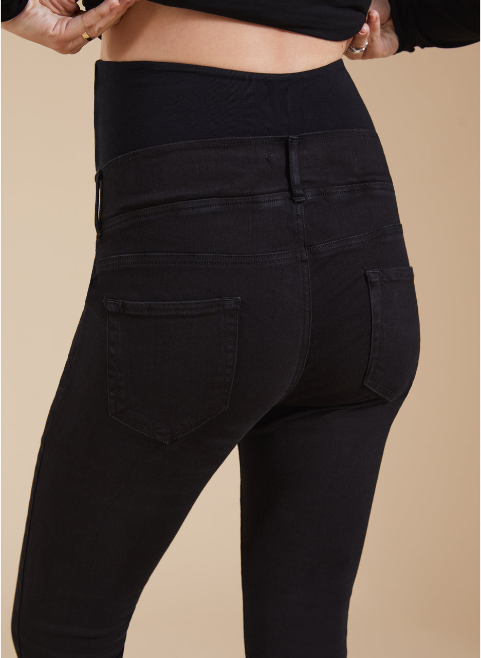 Stretch Organic Cotton Maternity Skinny Jeans