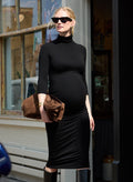 RENT - Grayson Maternity Dress - Caviar Black - Rental - Isabella Oliver UK