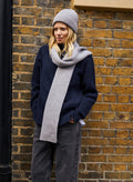 Alina Recycled Wool Scarf - Grey Marl - Accessories - Isabella Oliver UK