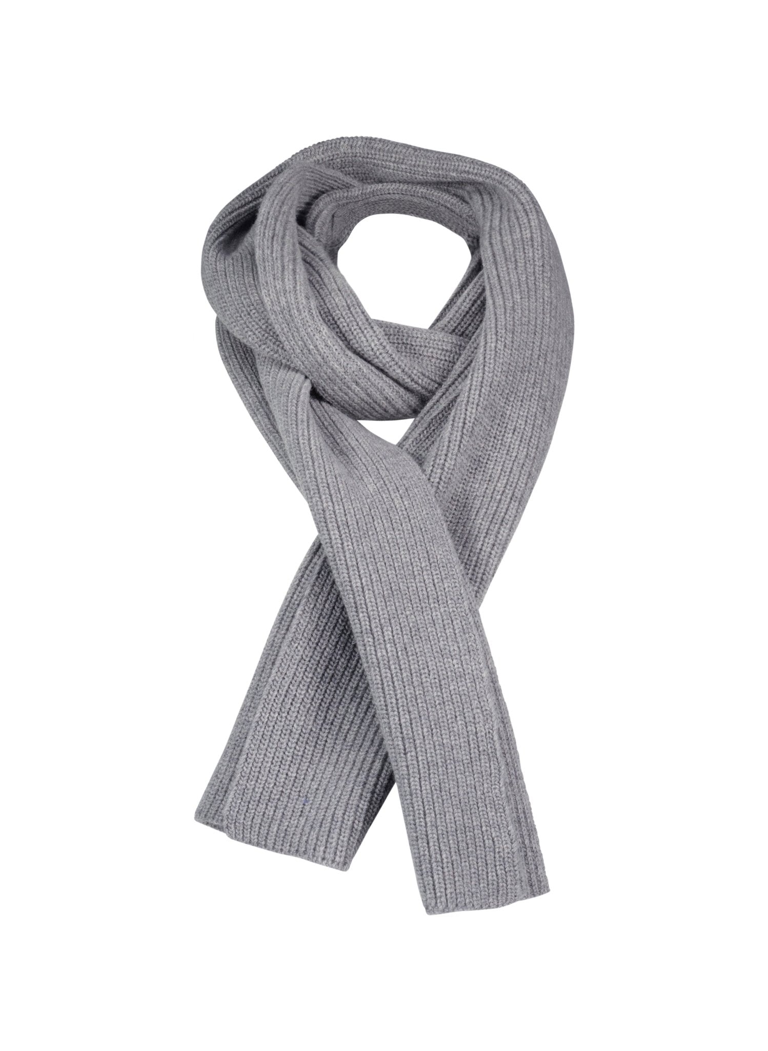 Alina Recycled Wool Scarf - Grey Marl - Accessories - Isabella Oliver UK
