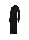 RENT - Polly Maternity Dress - Caviar Black - Rental - Isabella Oliver UK