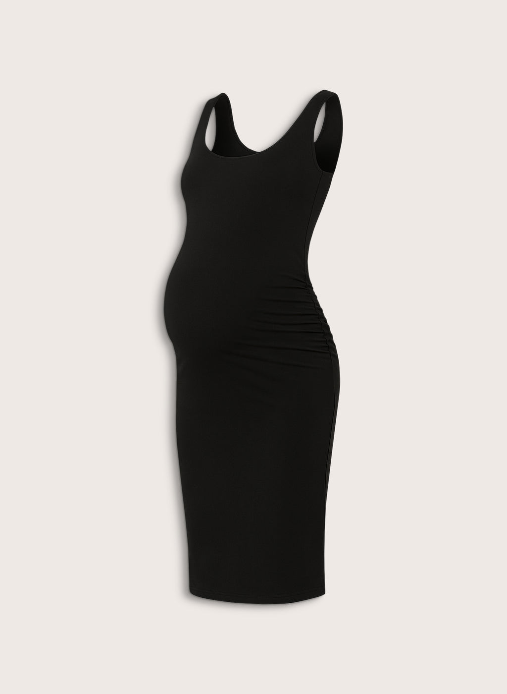 Ellis Maternity Tank Dress - Caviar Black