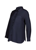 RENT - Raffa Chambray Maternity Shirt - Classic Navy - Rental - Isabella Oliver UK