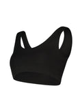 Ophelia Maternity Crop Tank with LENZING™ ECOVERO™ - Caviar Black - Maternity Tops & Tees - Isabella Oliver UK