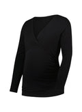 Pre-Loved Georgia Maternity Top - Caviar Black - Pre Loved - Isabella Oliver UK