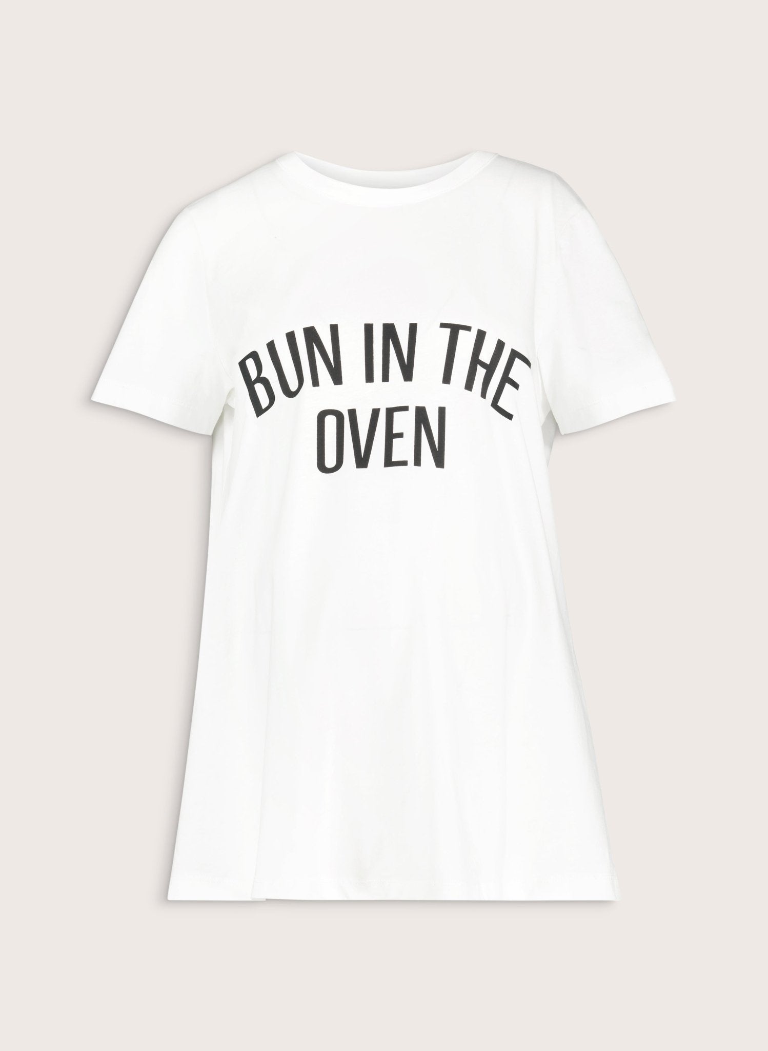 Viola Organic Cotton Maternity Tee - Pure White - Maternity Tees & Tanks - Isabella Oliver UK