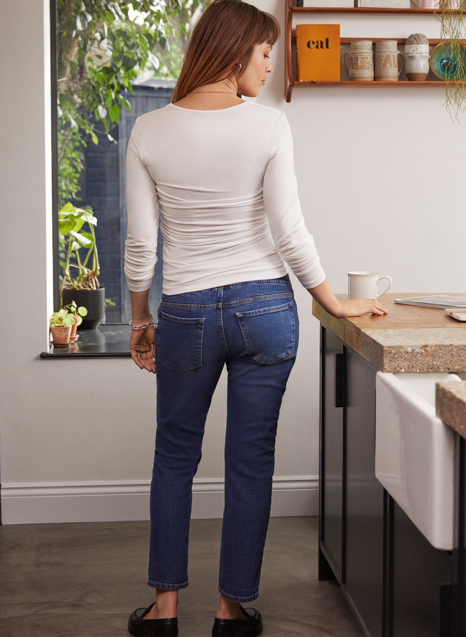 Over the Bump Organic Maternity Boyfriend Jeans to Rent