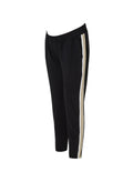 Pre-Loved Fae Ponte Maternity Pant - Black with Soft White & Camel - Pre Loved - Isabella Oliver UK