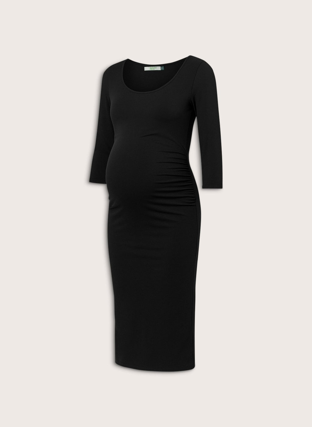 Cassie Maternity Dress - Caviar Black - Maternity Dresses - Isabella Oliver UK