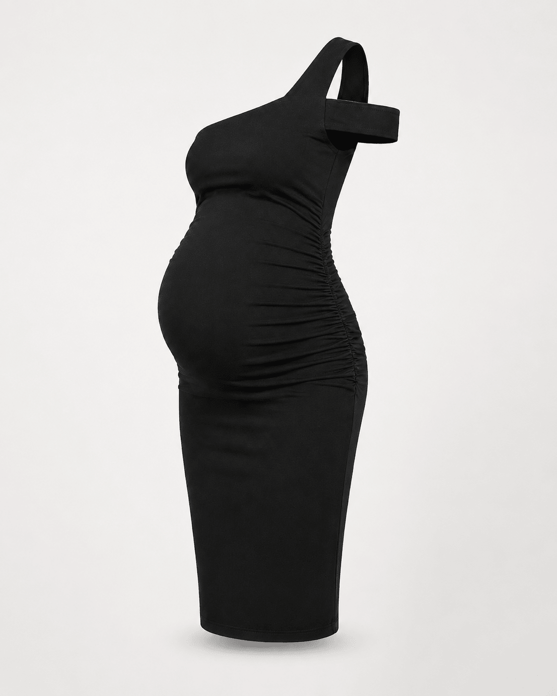 Darcie Maternity Dress - Caviar Black - Maternity Dresses - Isabella Oliver UK