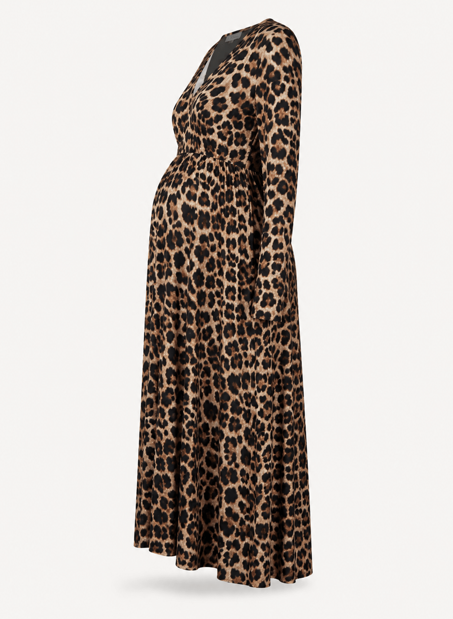 Ingrid Maternity Dress - Butterscotch Leopard - Maternity Dresses - Isabella Oliver UK