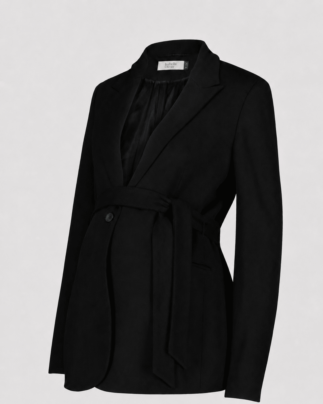 Lisbeth Maternity Blazer - Caviar Black - Maternity Jackets & Coats - Isabella Oliver UK