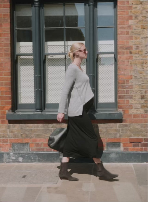 Louisa Maternity Skirt | Caviar Black | Isabella Oliver