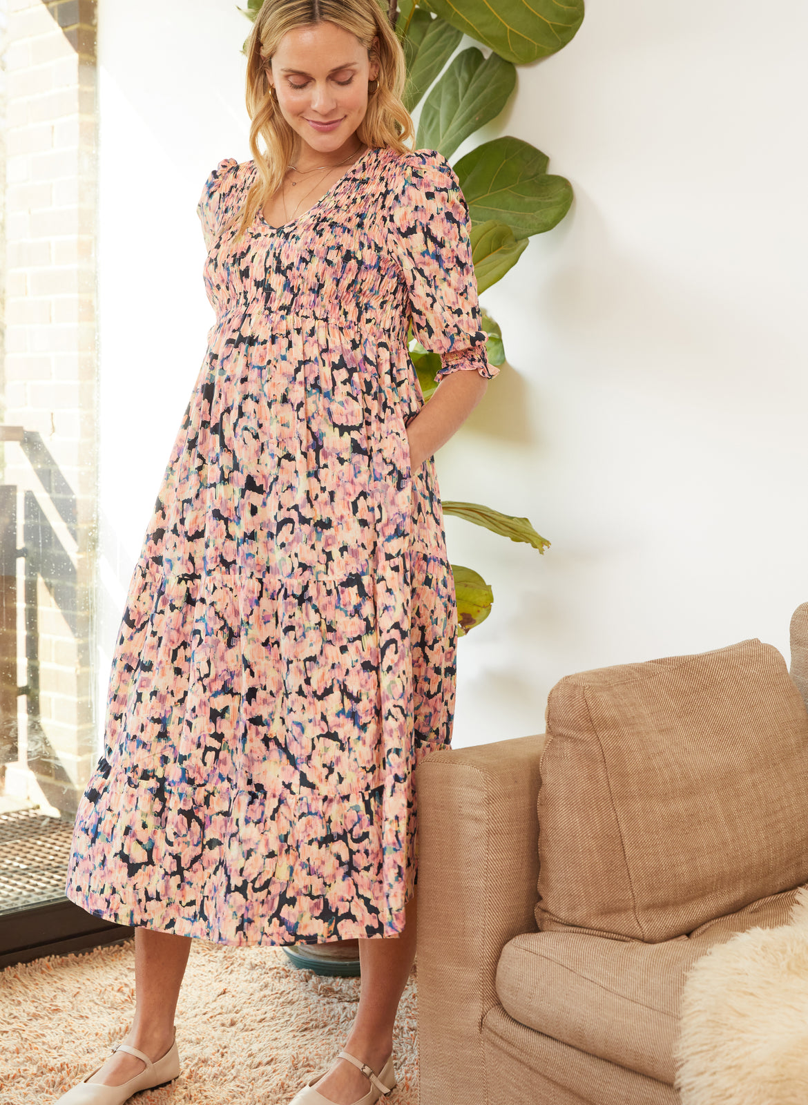 Meredith Maternity Dress with LENZING™ ECOVERO™ – Isabella Oliver UK