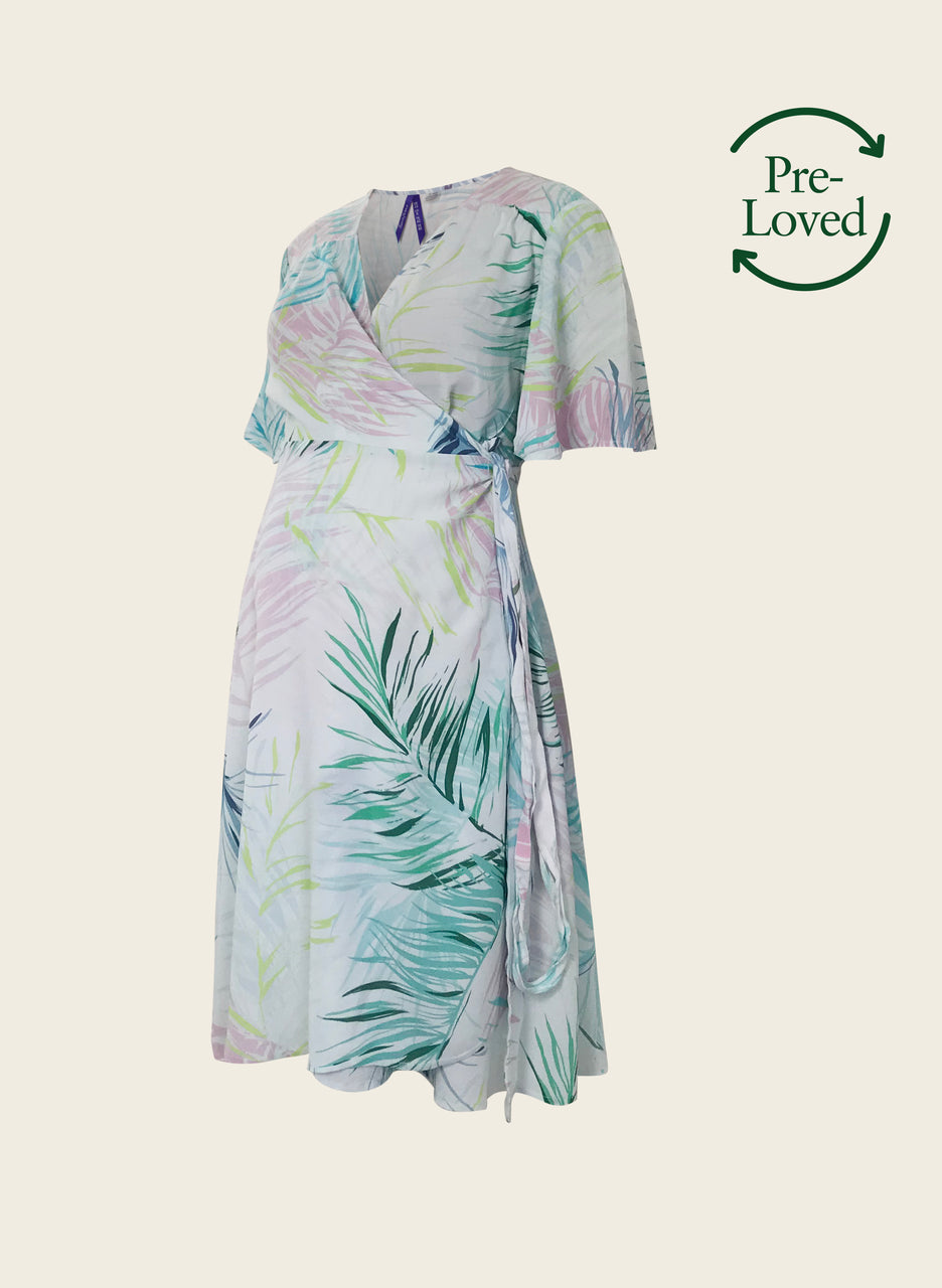 Pre-Loved Printed Maternity Wrap Dress by Seraphine