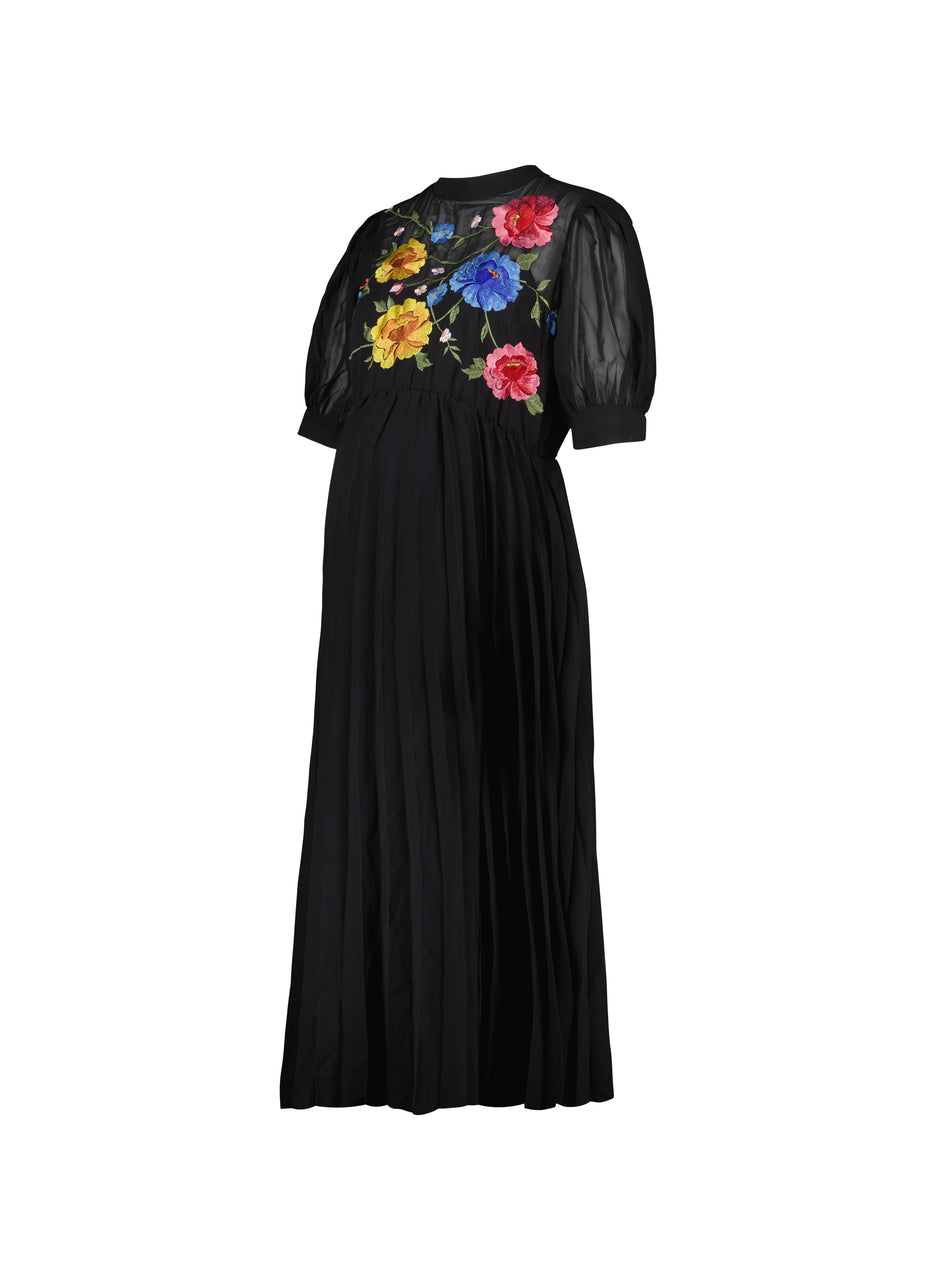Pre-Loved Embroidered Floral Maternity Dress by ASOS