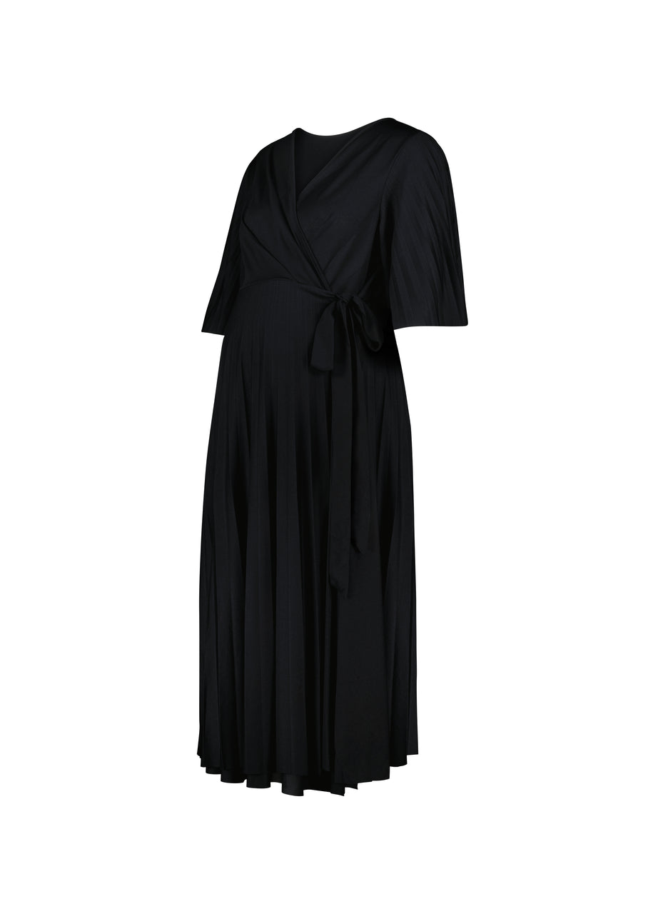Pre-Loved Kimono Pleat Sleeve Wrap Maternity Dress by ASOS