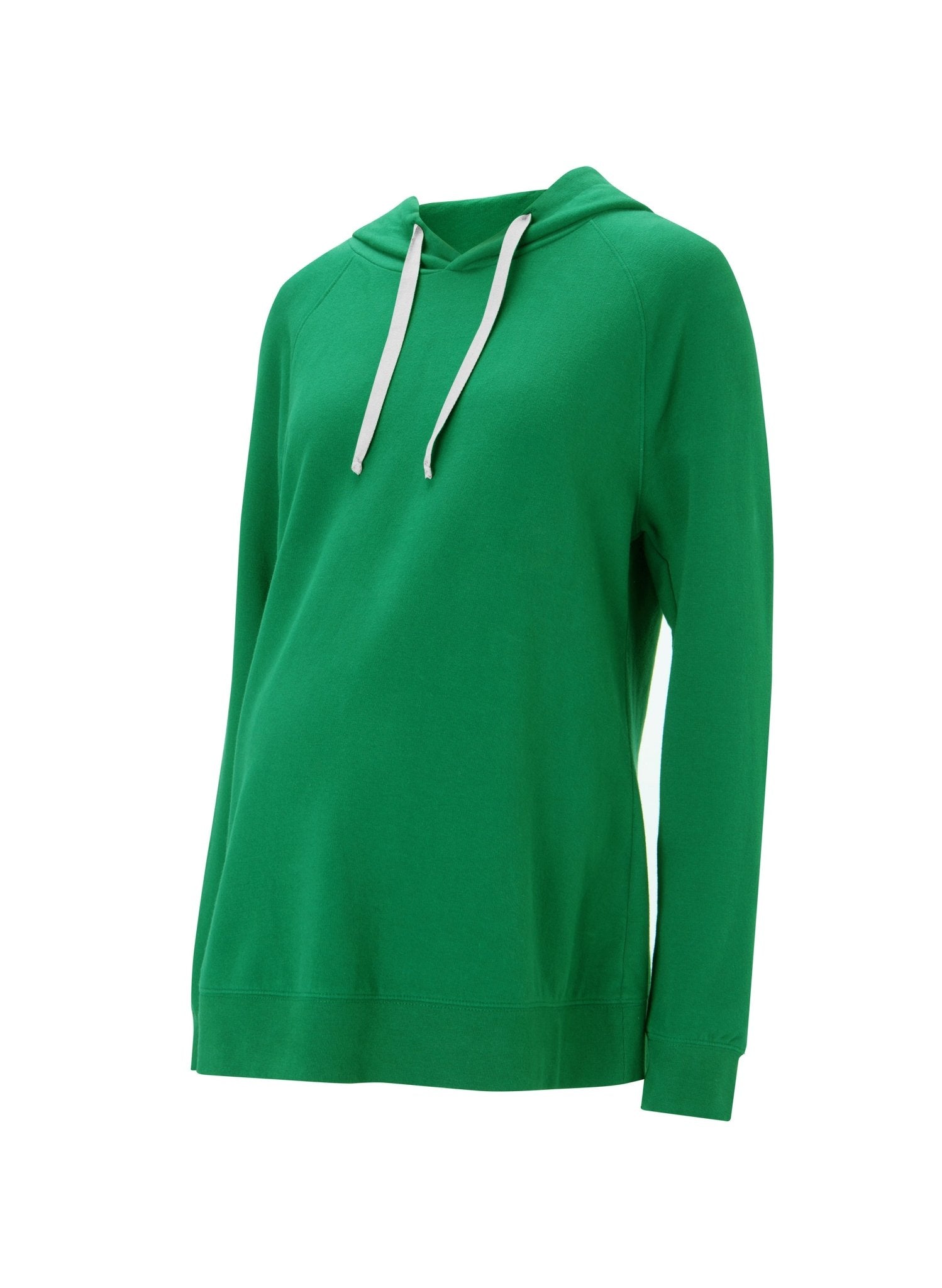 Maisie Organic Maternity Hoodie - Bright Emerald - Maternity Tops & Tees - Isabella Oliver UK