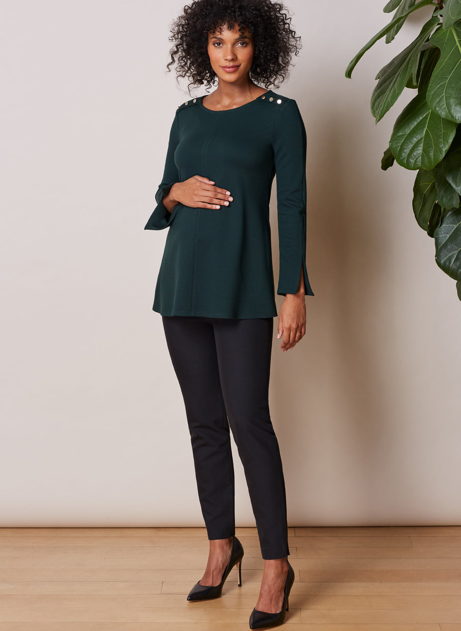 Paige Maternity Button Top