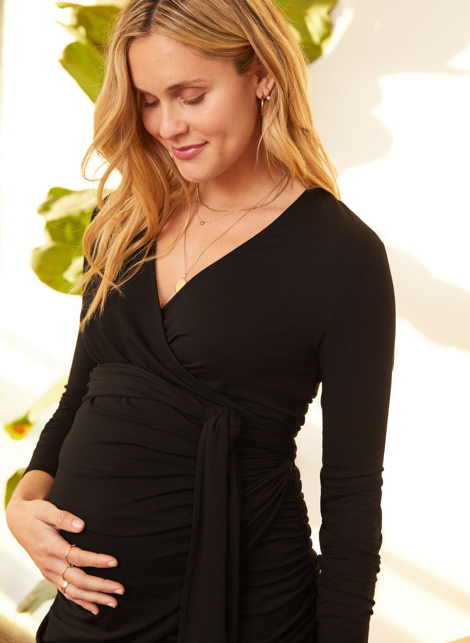 The Essentials Maternity Wrap Top with LENZING™ ECOVERO™