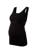Pre-Loved Maternity Layering Tank - Caviar Black - Pre Loved - Isabella Oliver UK