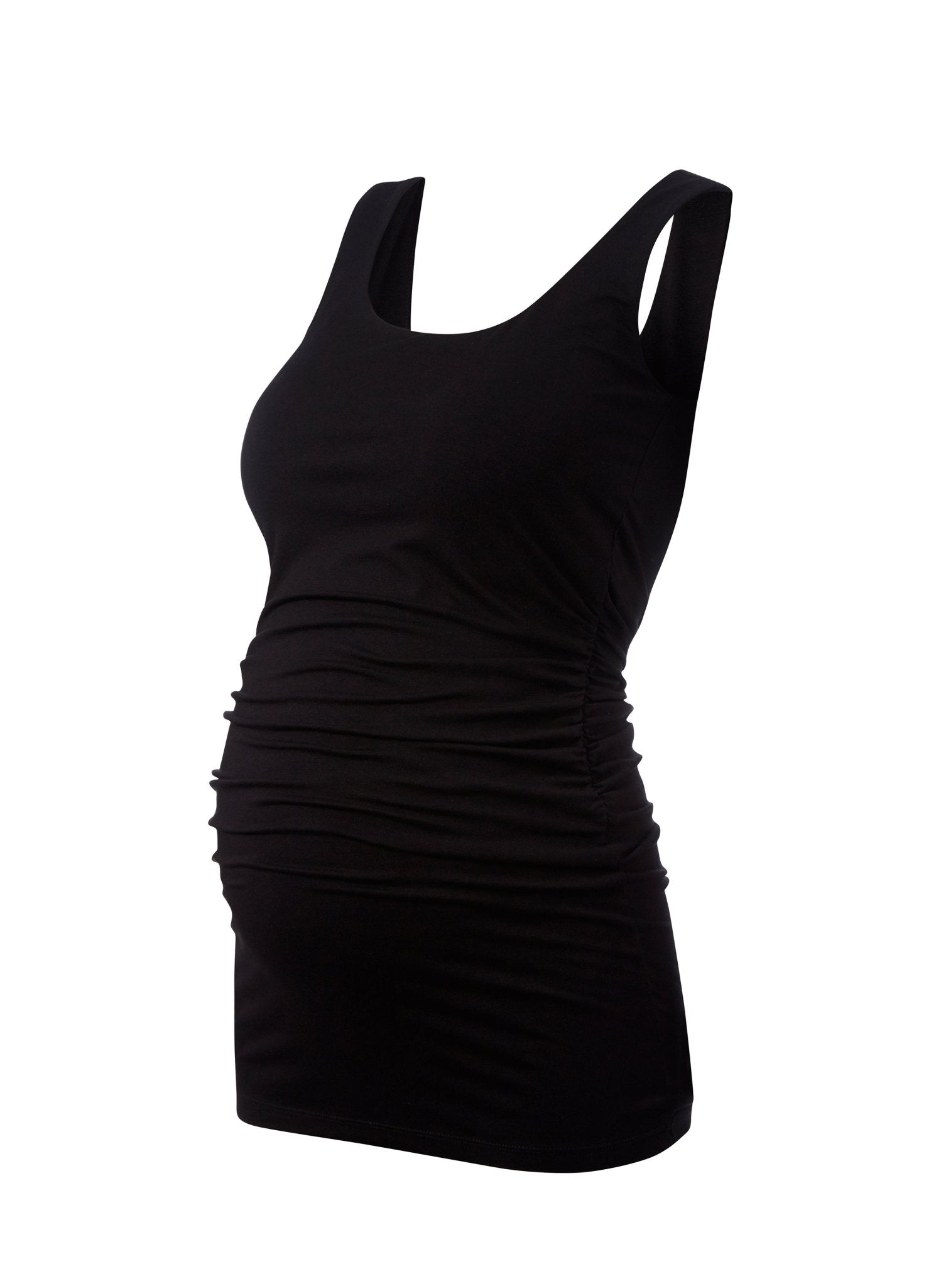 Pre-Loved Maternity Layering Tank - Caviar Black - Pre Loved - Isabella Oliver UK
